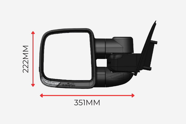 Clearview® Compact Towing Mirrors 200 series 2015-21